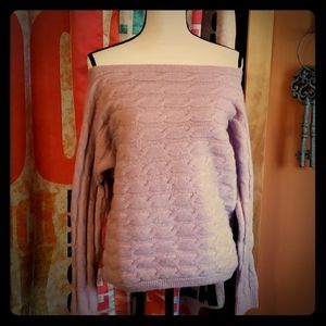 Off the shoulder sweater